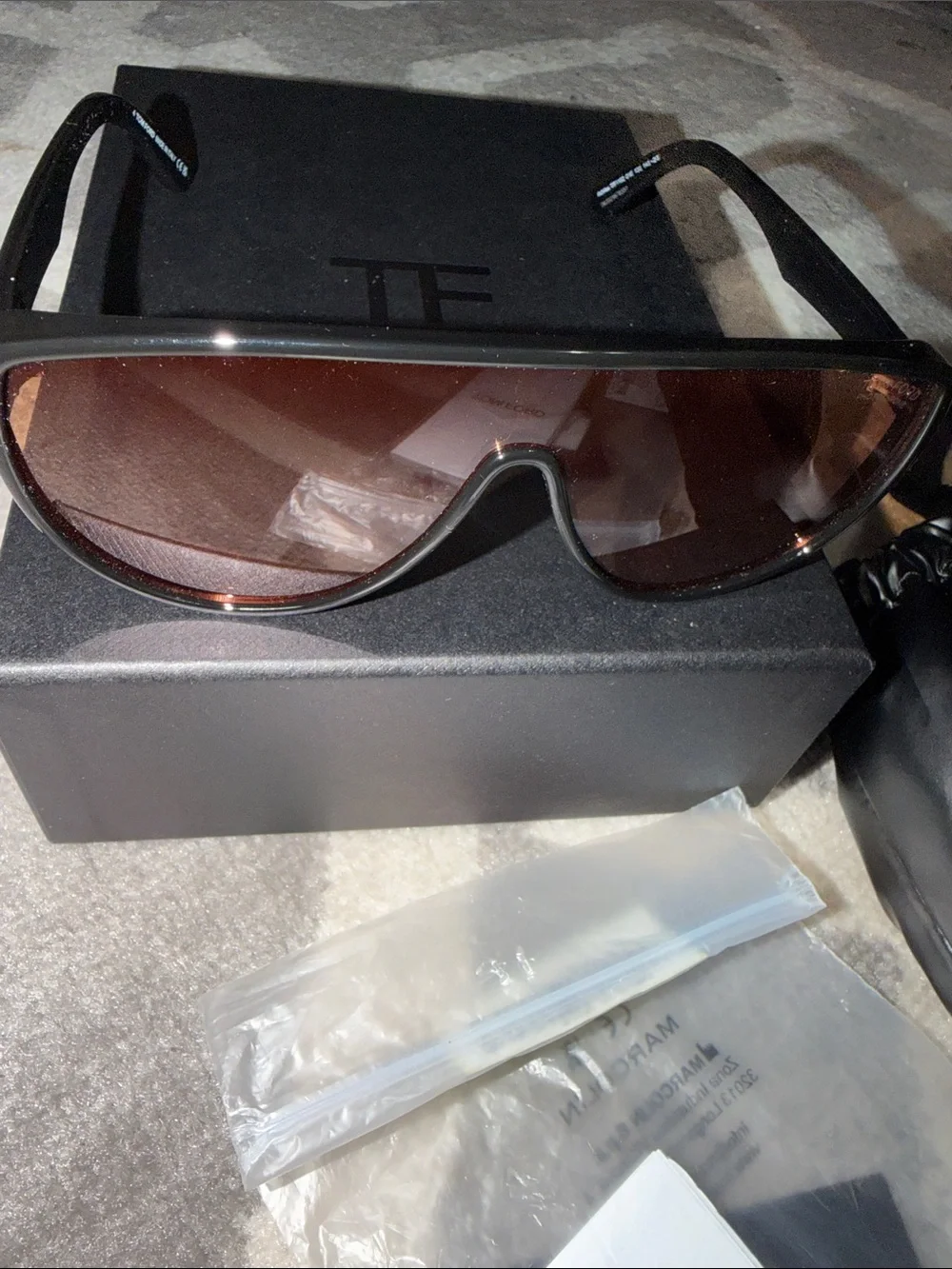 Tom Ford Achilles TF1182 photochromatic sunglasses w/case & box